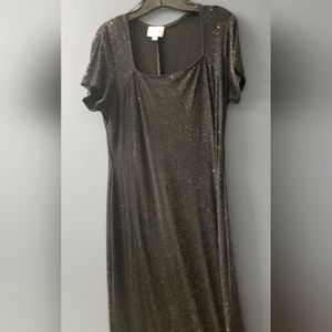 Delta Burke Long Black Dress